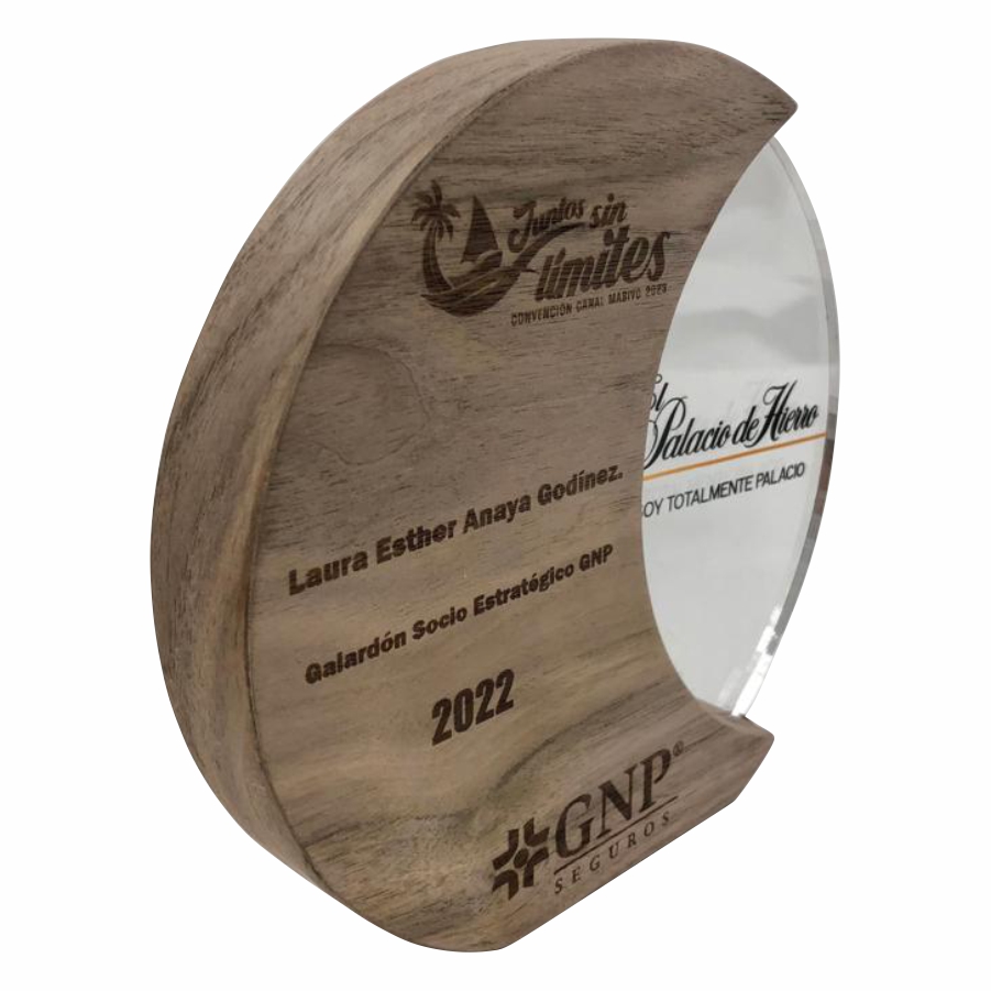 RECONOCIMIENTO DE MADERA CON ACRILICO A2300